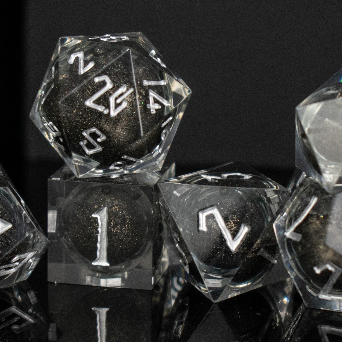 Ashes of My Enemies Liquid Core Dice Set – Misty Mountain Gaming