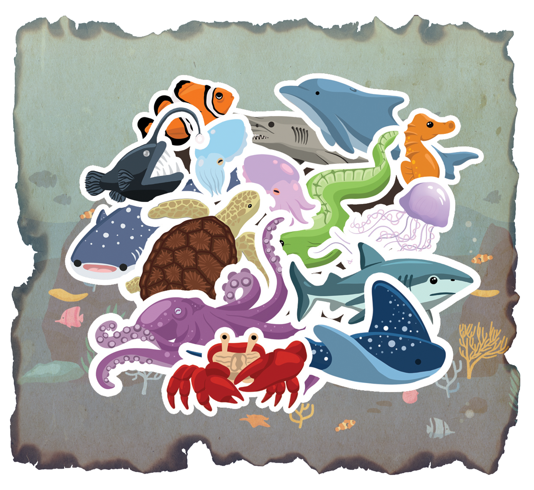 Ocean Biome Sticker Pack – Misty Mountain Gaming