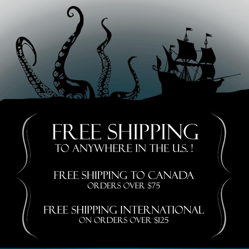 Free shipping in US, Free shipping to Canada over $75, Free international shipping on orders over $125