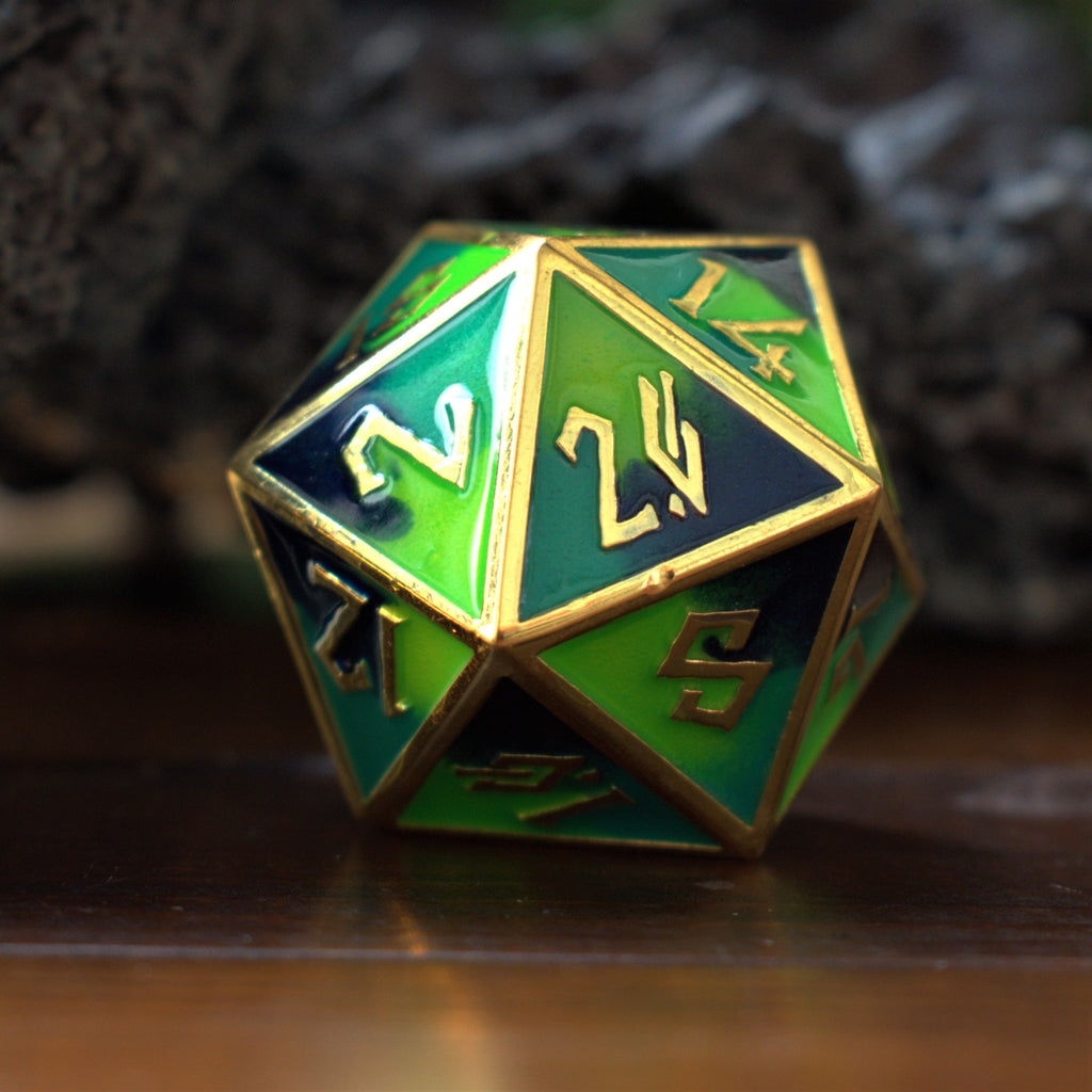 MOTHER EARTH SUMMER OF COLOR METAL DICE SET D20