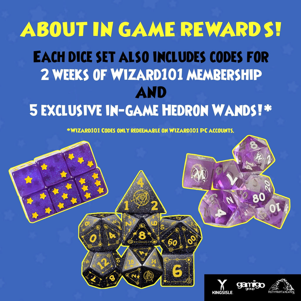 Announcing the Official Wizard101 x Misty Mountain Gaming Dice Collection!