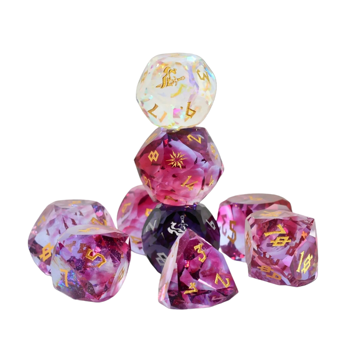 PRE-ORDER || Daggerheart Arcana Domain Multifaceted Glass Dice Set