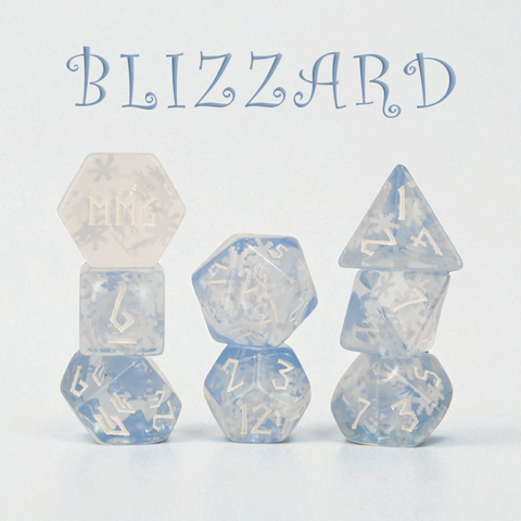 Blizzard Resin Dice Set