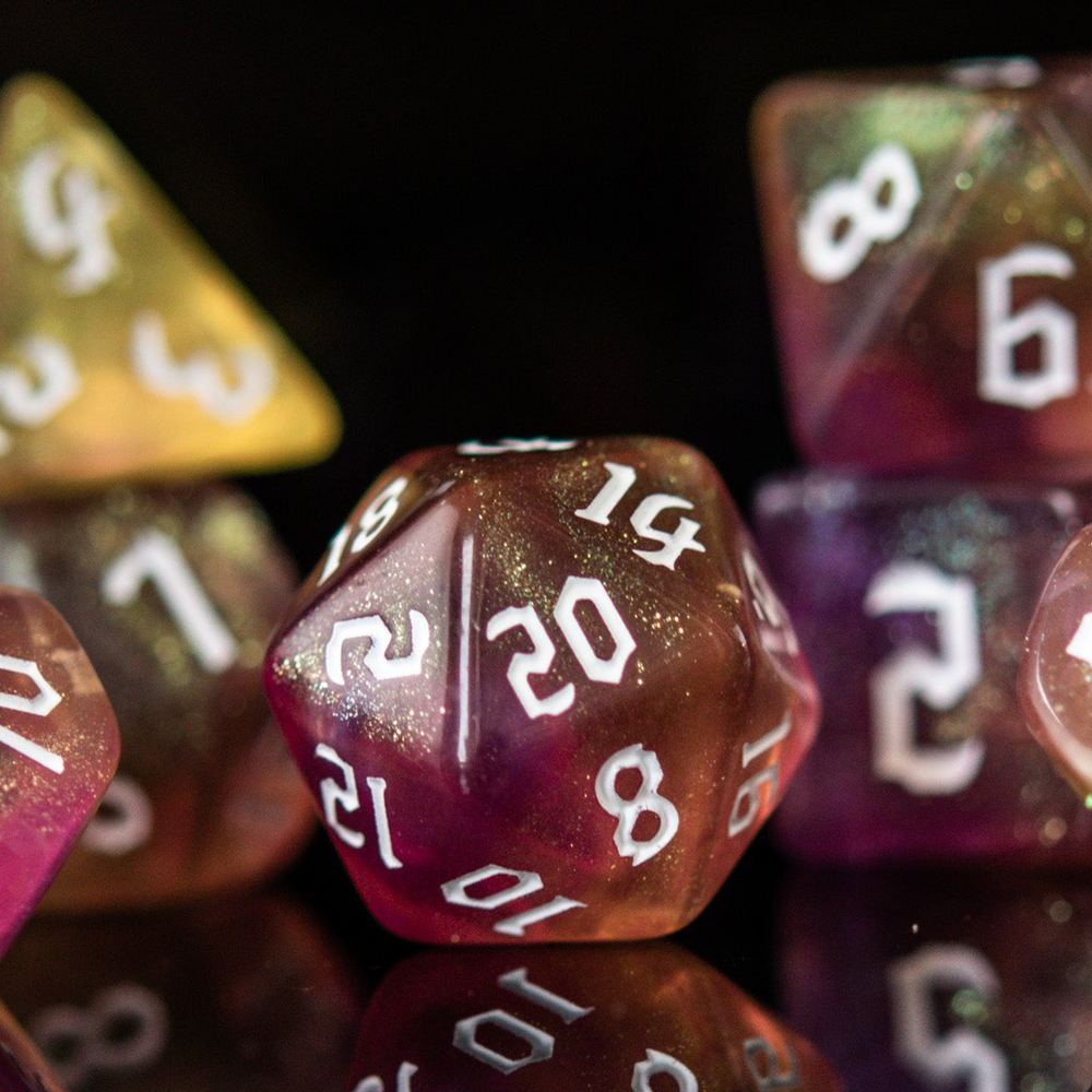 Pre-Order || Barbarian Class Acrylic Dice Set