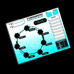 CYBERDRIVE: Reusable Magnetic Character Sheet