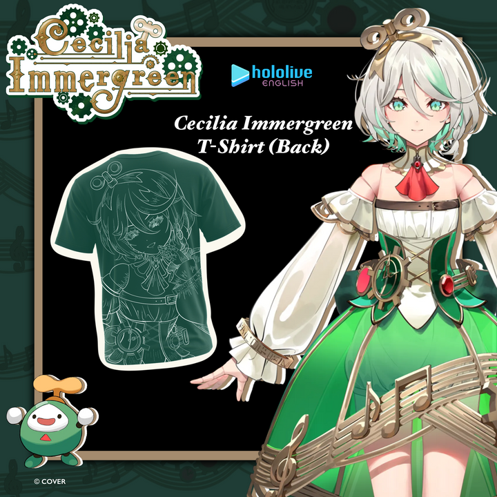 PRE-ORDER | Cecilia Immergreen T-Shirt | hololive English x MMG Exclusive