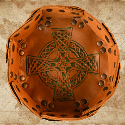 Celtic Leather Dice Tray – Dice Around the World Collection