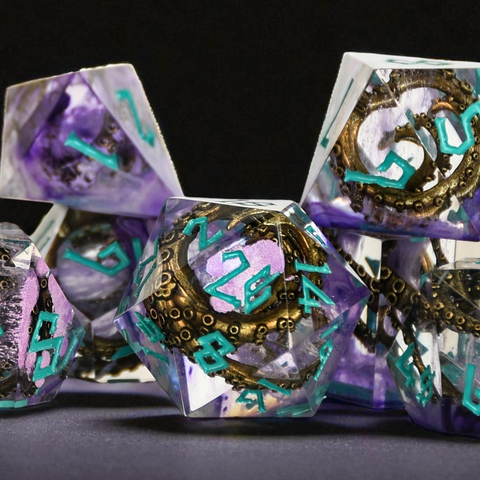 Deep Ones - Cthulhu Sharp-Edged Resin Dice Set