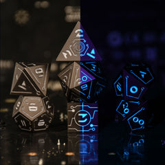 Cyberlink - Neon White/Cyan Dice Set