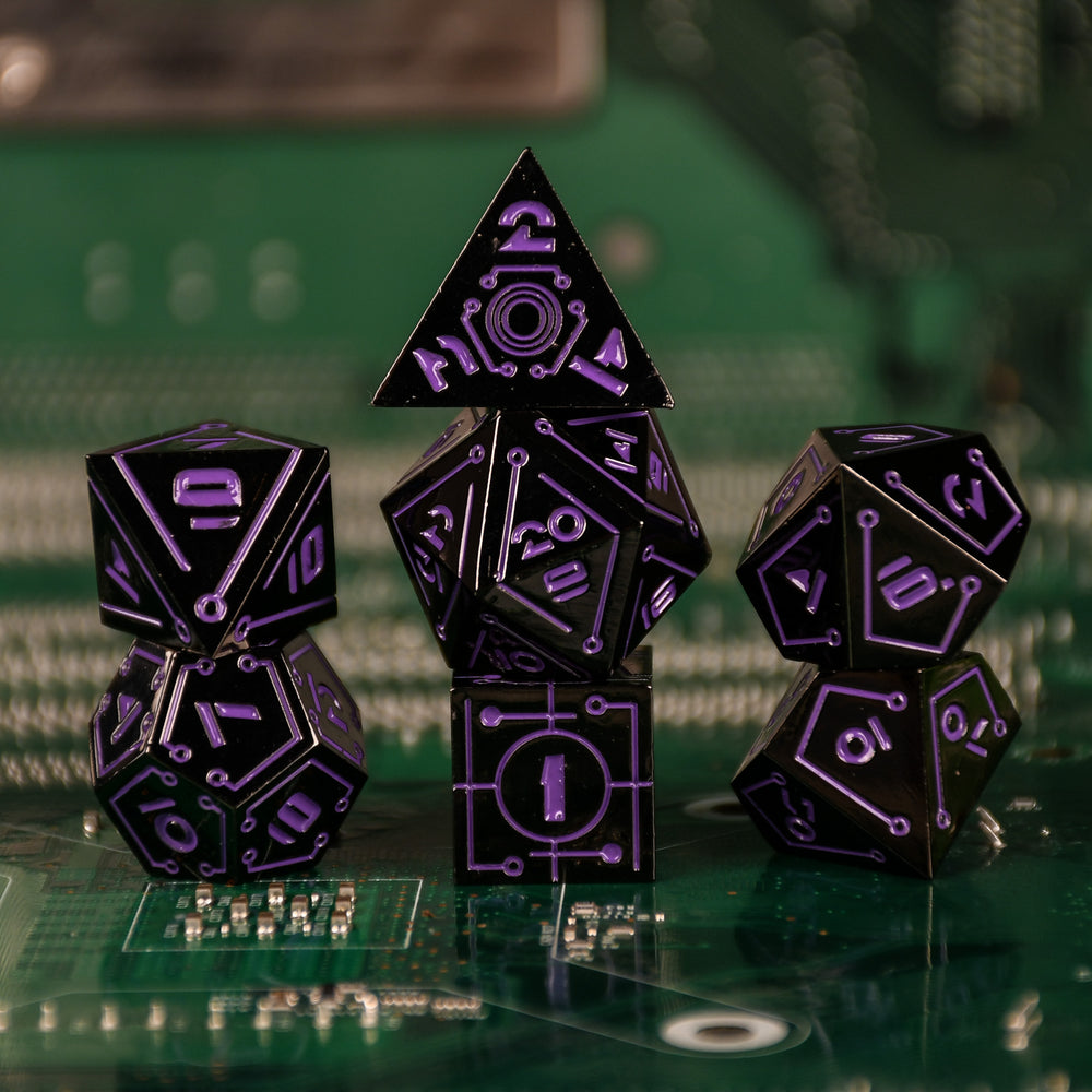 Pre-Order || Cyberlink - Void Purple Dice Set