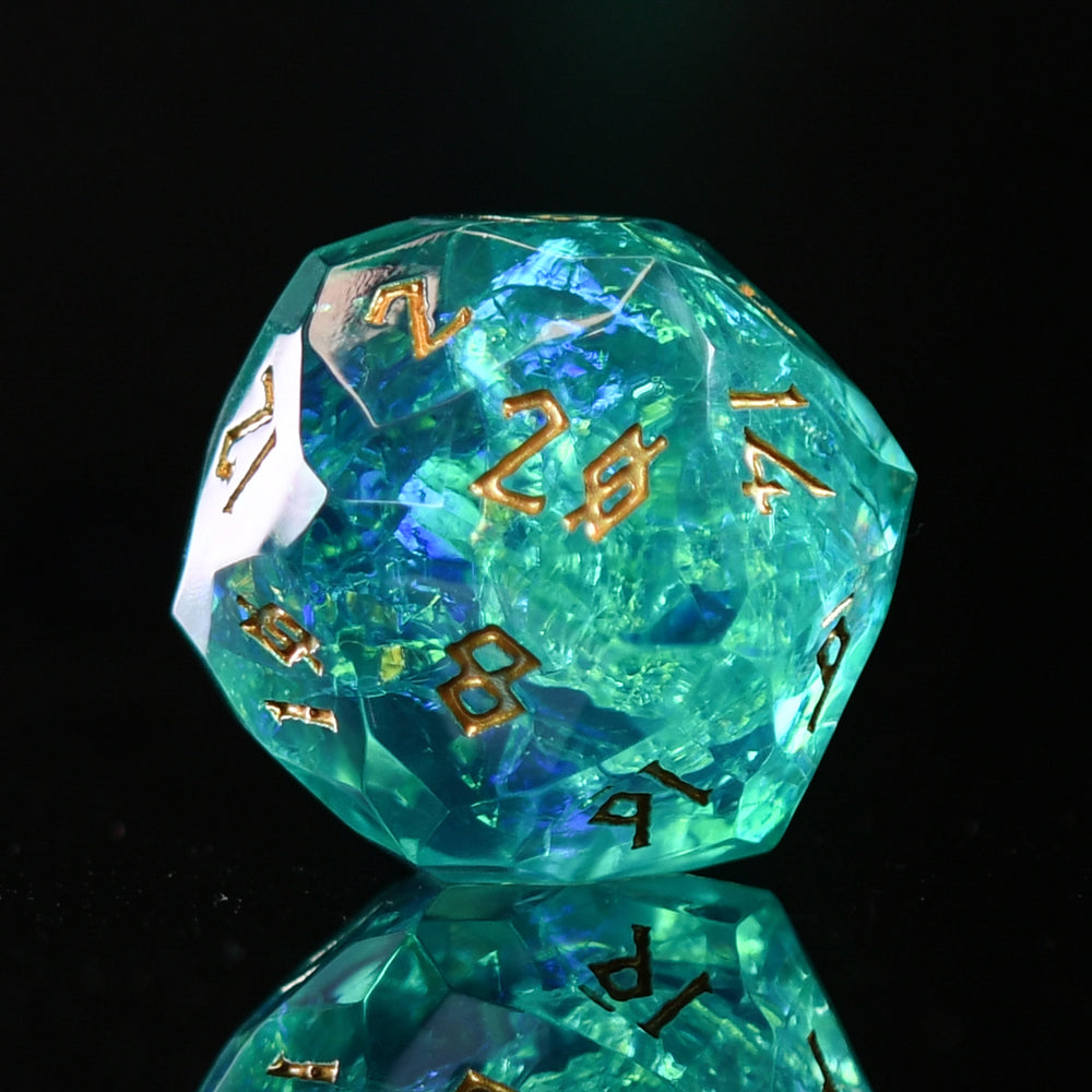 Acid Splash Multifaceted 30mm Resin D20