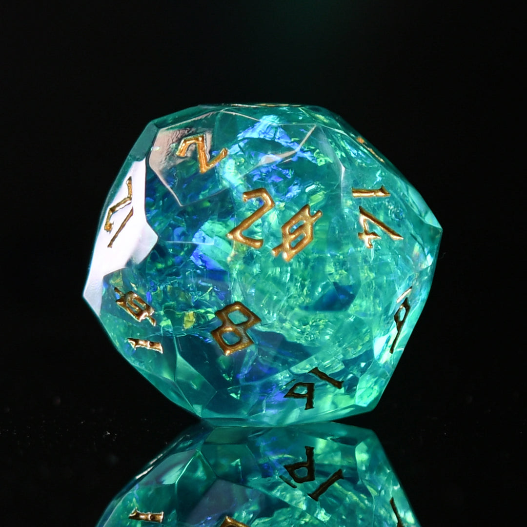 Acid Splash Multifaceted 30mm Resin D20
