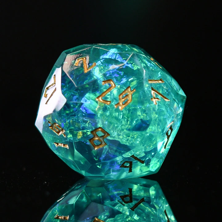 Acid Splash Multifaceted 30mm Resin D20