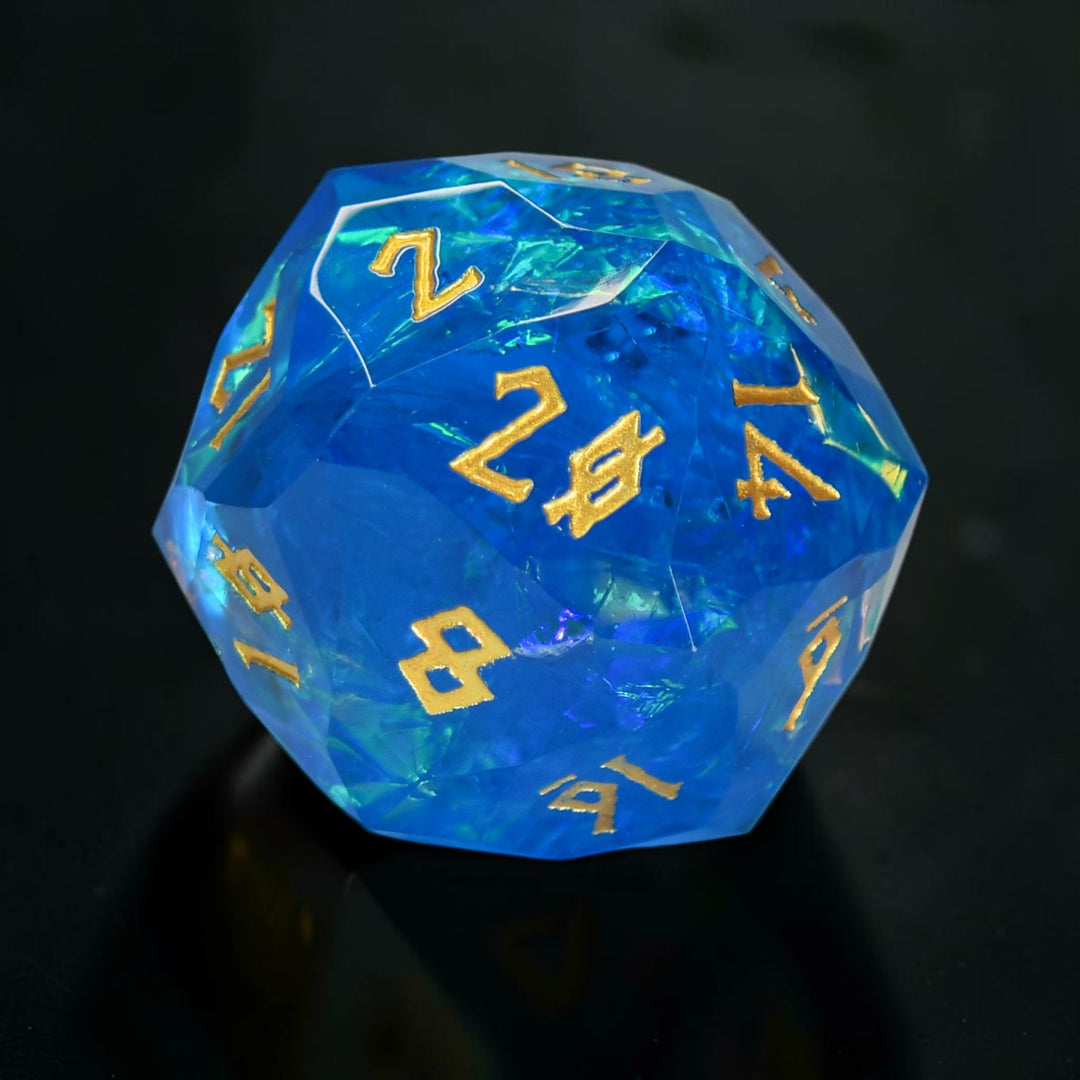 Ray of Frost Multifaceted 50mm Resin D20