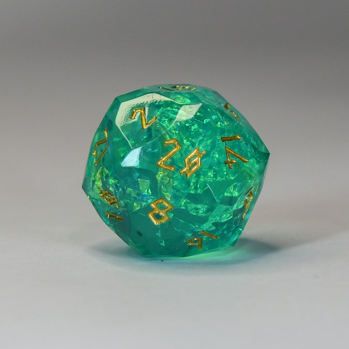 Acid Splash Multifaceted 30mm Resin D20