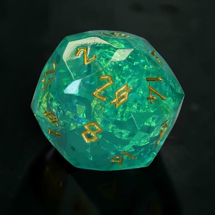 Acid Splash Multifaceted 30mm Resin D20