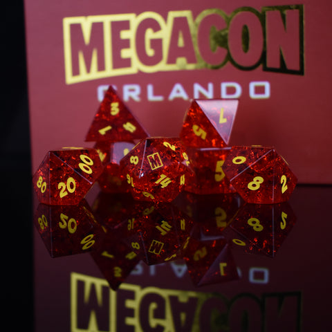 *Limited Edition* Megacon Glass Dice Set