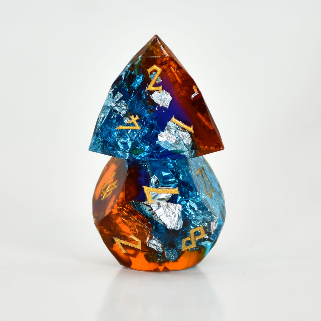 Frostfire Multifaceted Resin Dice Set