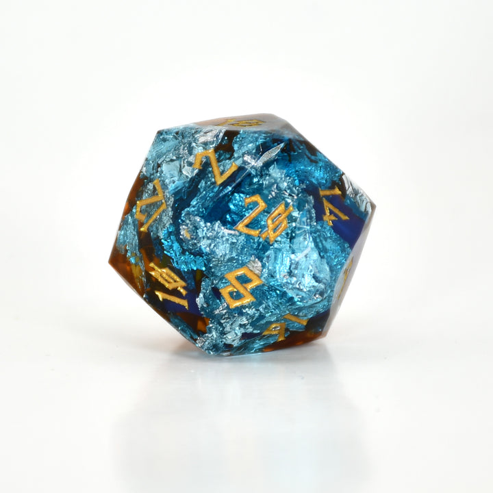 Frostfire Multifaceted Resin Dice Set