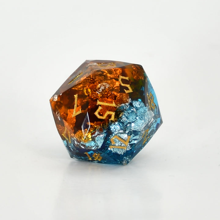 Frostfire Multifaceted Resin Dice Set