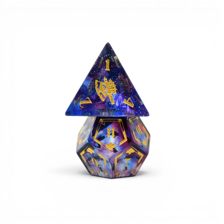 PRE-ORDER | Crimzon Ruze Glass Dice Set | HOLOSTARS English x MMG Exclusive