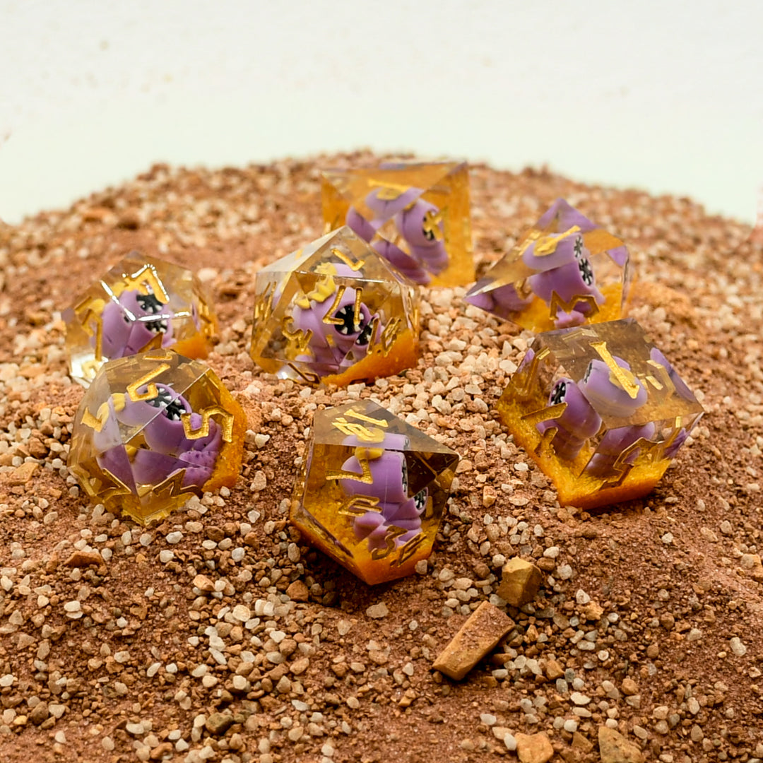 PRE-ORDER || SMARSH Sharp-Edged Resin Dice Set | Tales From the Stinky Dragon x MMG