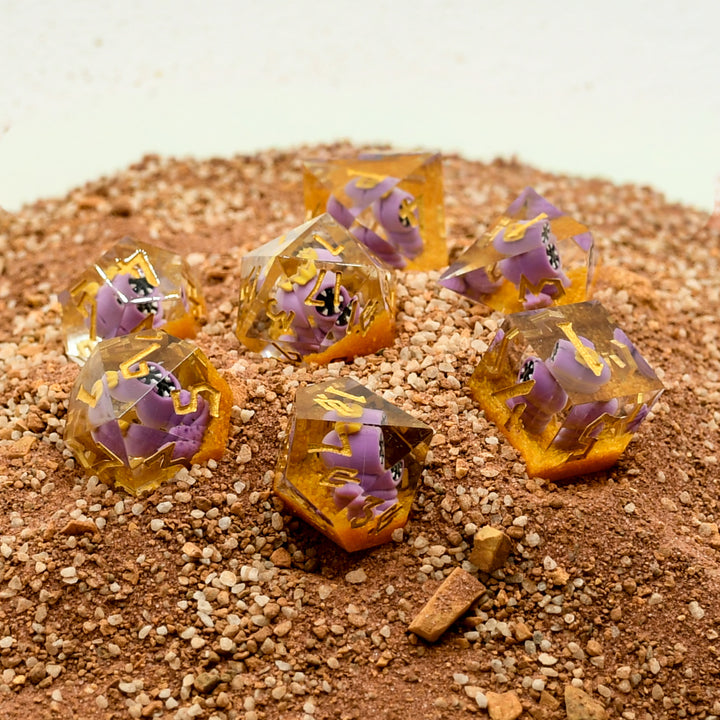 PRE-ORDER || SMARSH Sharp-Edged Resin Dice Set | Tales From the Stinky Dragon x MMG