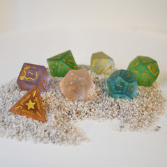 Seaglass Glass Dice Set