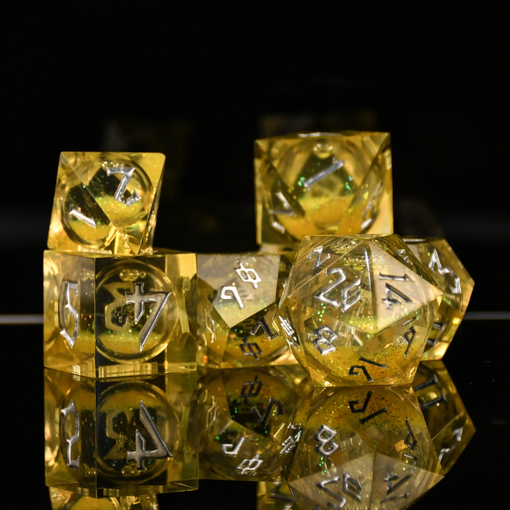 Sunspire Shimmer Liquid Core Dice Set