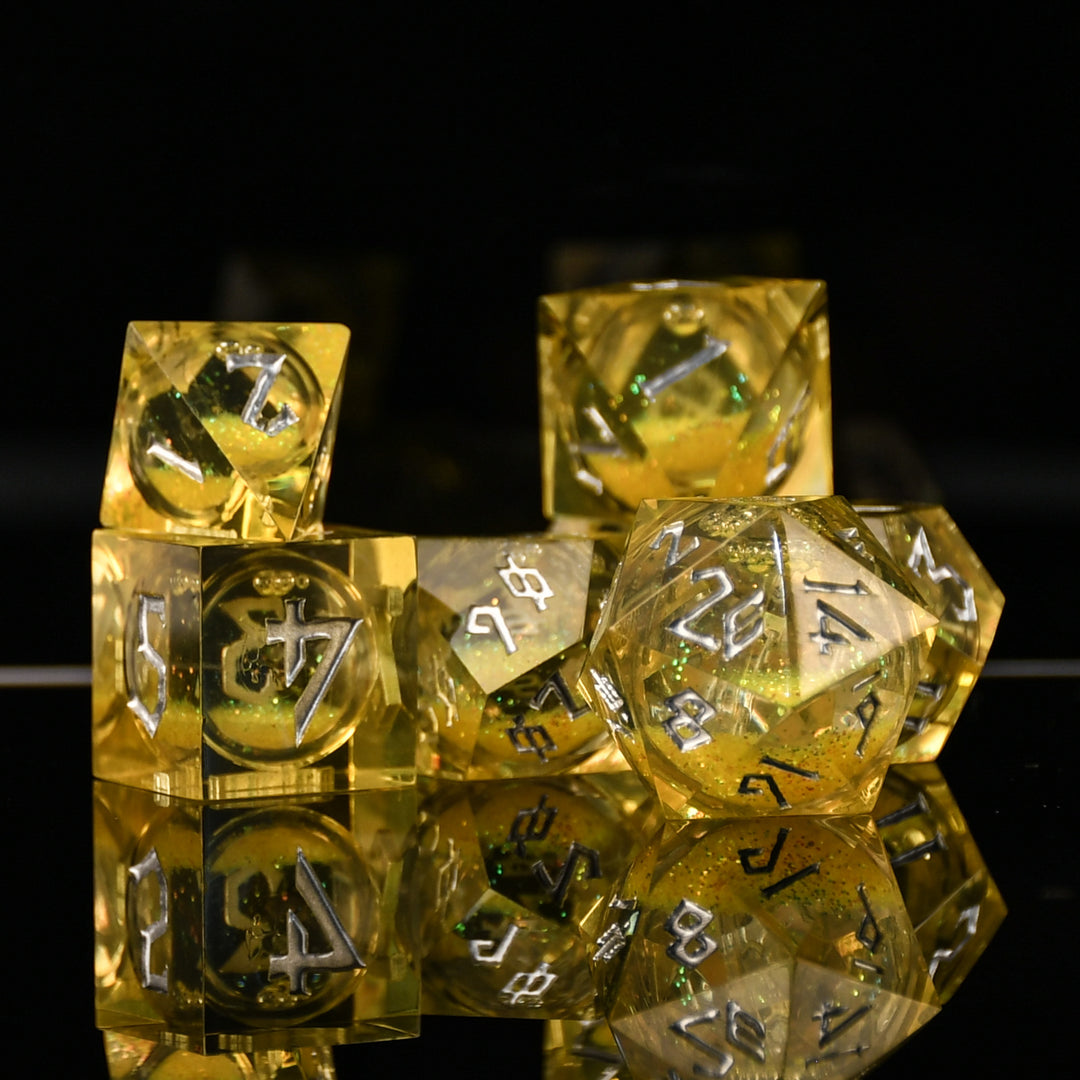 Sunspire Shimmer Liquid Core Dice Set