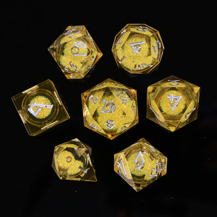 Sunspire Shimmer Liquid Core Dice Set
