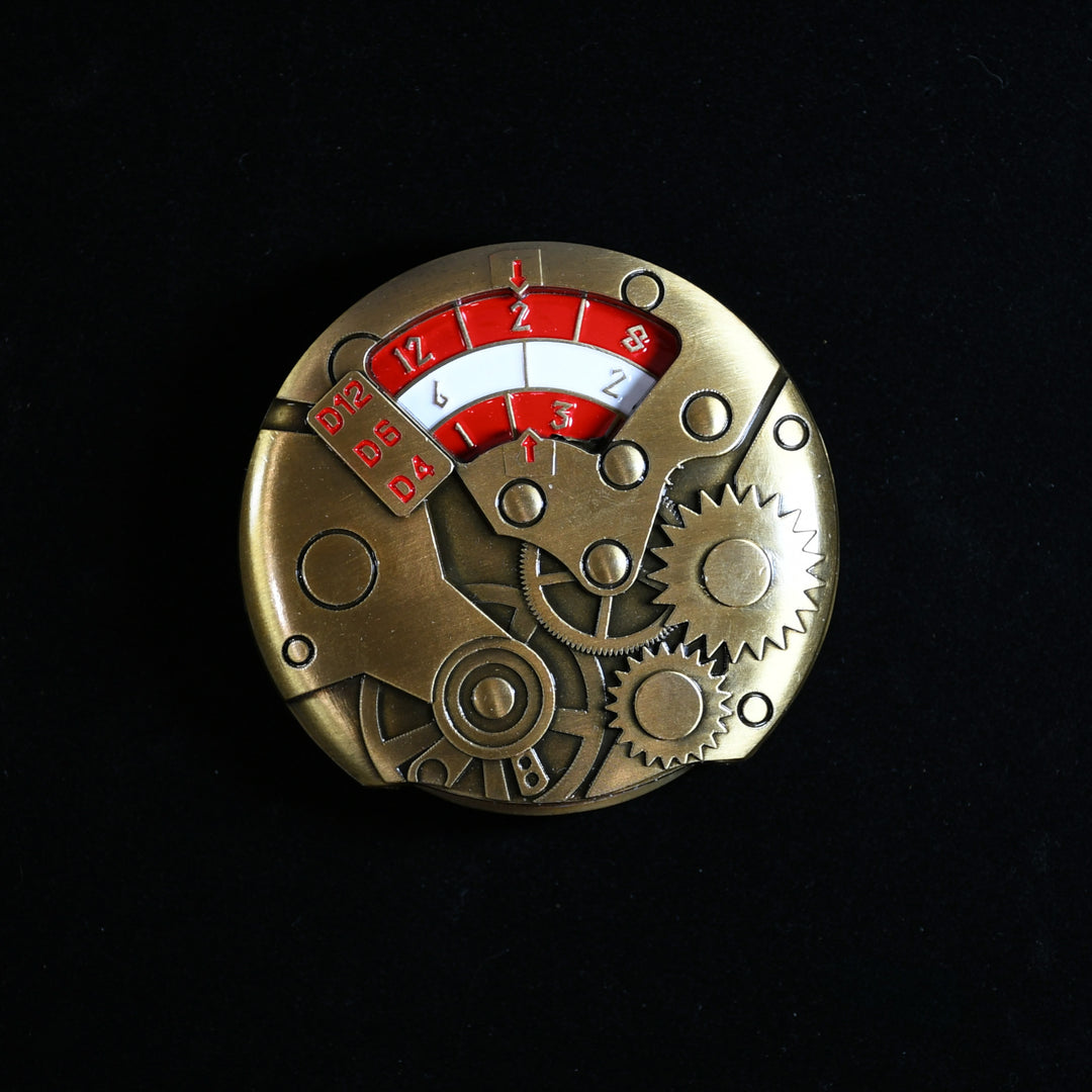 Gear Dice Spinner - Gold