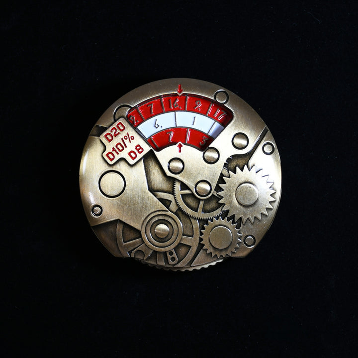 Gear Dice Spinner - Gold