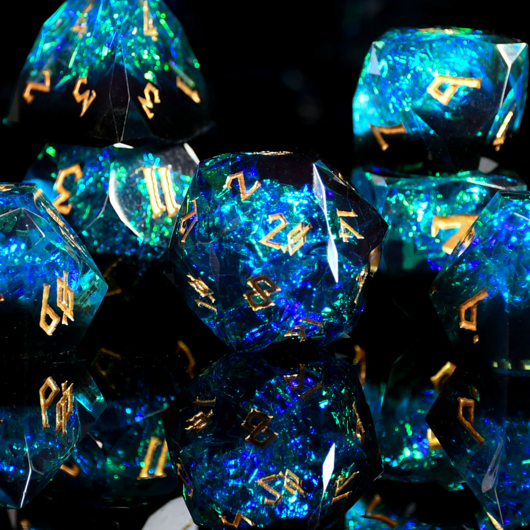 Multifaceted Resin Dice Set - Dark Star