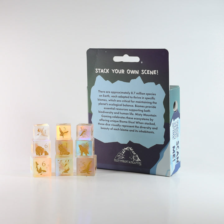 Tundra Biome Stackable D6 Dice Set