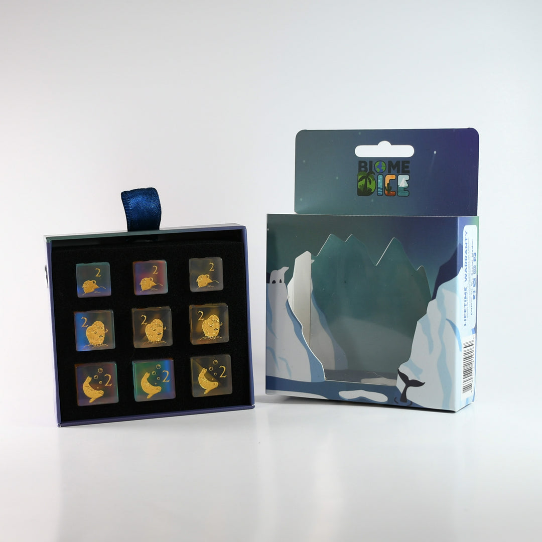Tundra Biome Stackable D6 Dice Set
