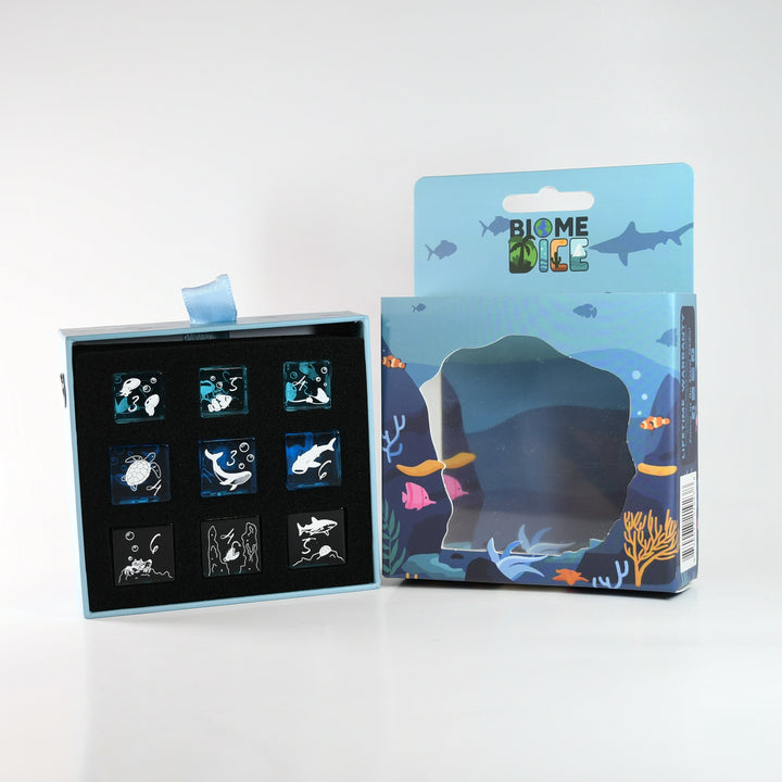 Packaged game with character cards and a colorful box on a white background