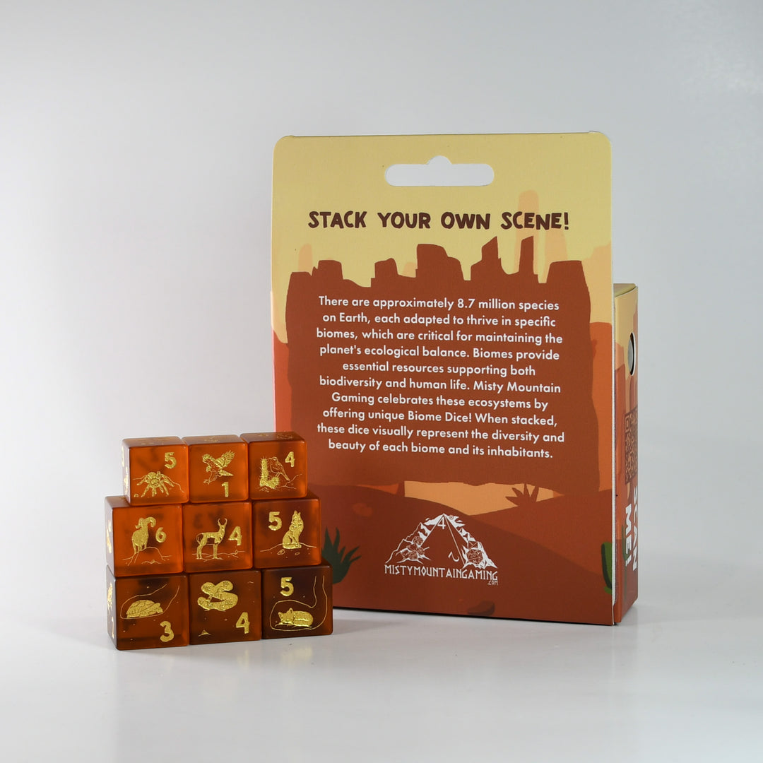 Desert Biome Stackable D6 Dice Set