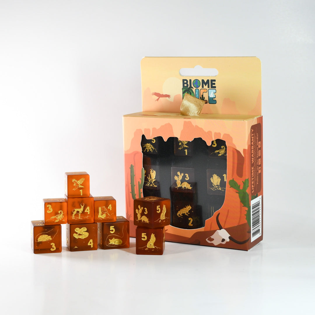 Desert Biome Stackable D6 Dice Set
