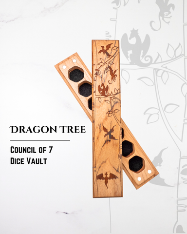 Dragon Tree | Engraved Council of 7 Dice Vault