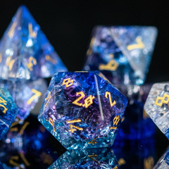 Enchanted Waters Shattered Glass Dice Set