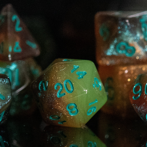 Extraterrestrial Acrylic Dice Set