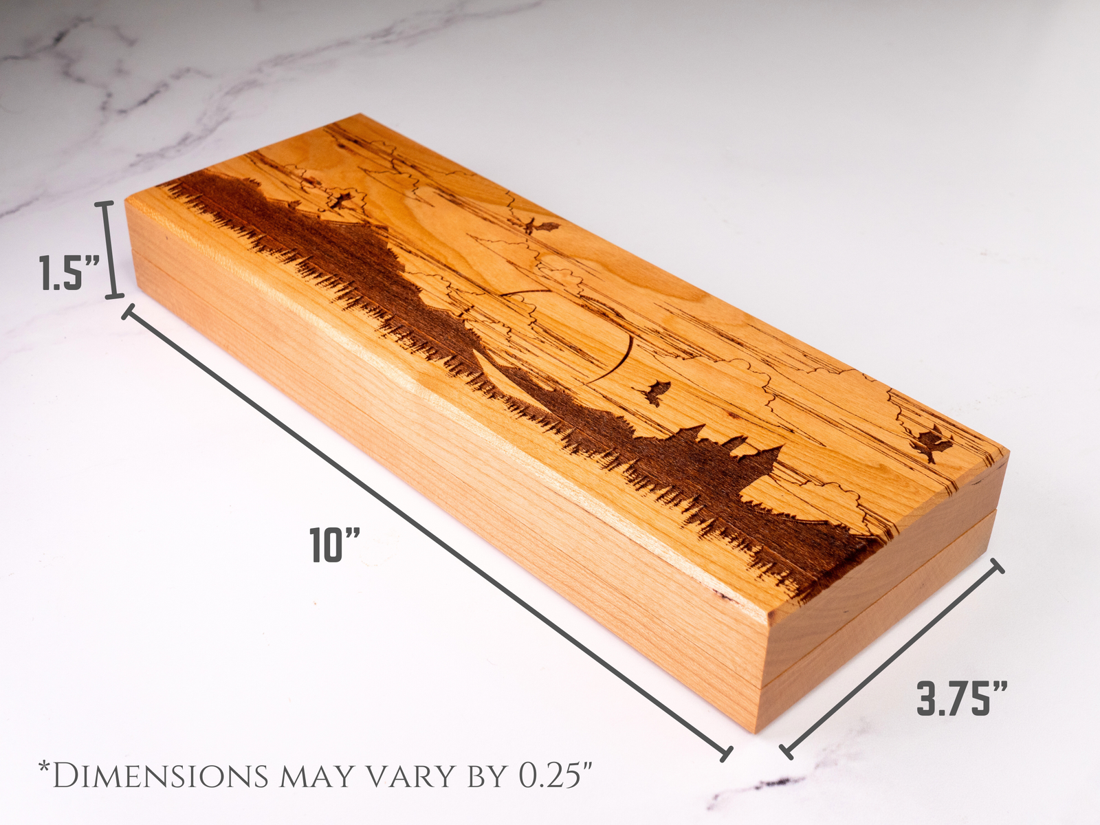 engraved wooden dice vault for dnd dice storage