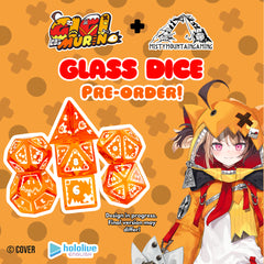 PRE-ORDER | Gigi Murin Glass Dice Set | hololive English x MMG Exclusive