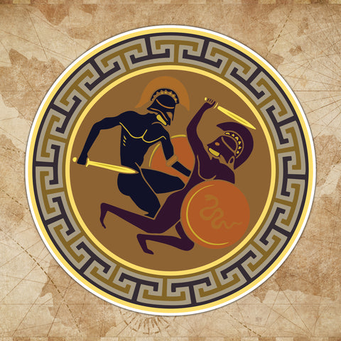 Greek Sticker - Dice Around the World Collection