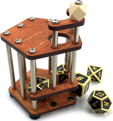 C4Labs DND Dice Jail | Metal Bars | Cage for Bad Dice | Prison | Fits Full Set of Dice