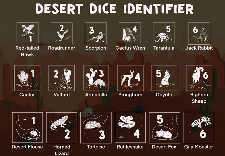 Desert Biome Stackable D6 Dice Set