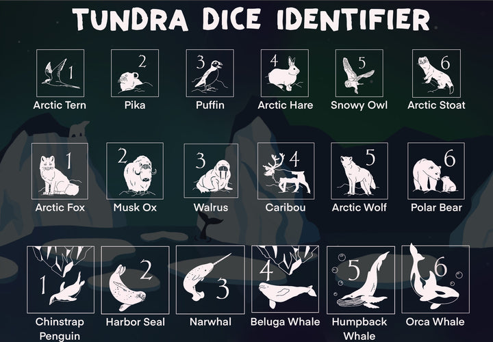 Tundra Biome Stackable D6 Dice Set