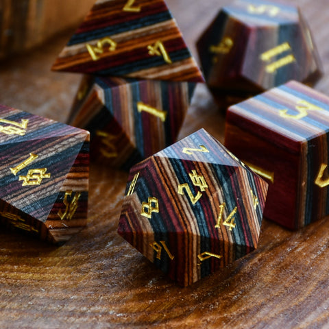 Lakehouse Zebrawood Dice Set