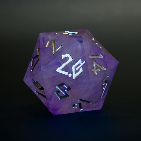 Mage Hand (Silver) 50mm Resin D20
